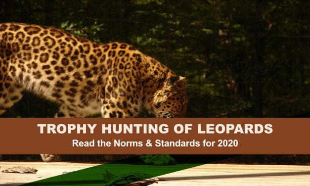 Norms and Standards for Trophy Hunting of Leopards, 2020