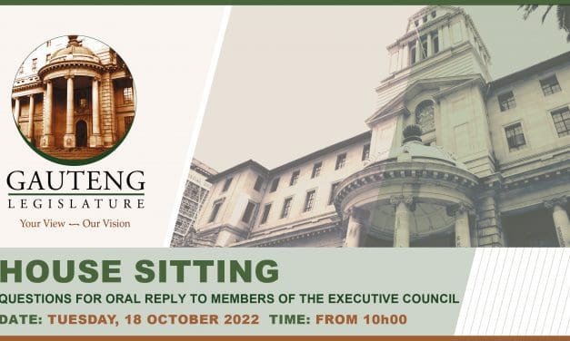 MEDIA ADVISORY- GAUTENG LEGISLATURE TO HOST A HYBRID HOUSE SITTING ON TUESDAY